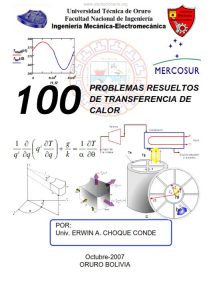 100 Problemas Resueltos de Transferencia de Calor 1 Edición Erwin A Choque - PDF | Solucionario