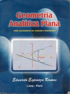 Geometria Analitica Plana 1 Edición Eduardo Espinoza Ramos - PDF | Solucionario