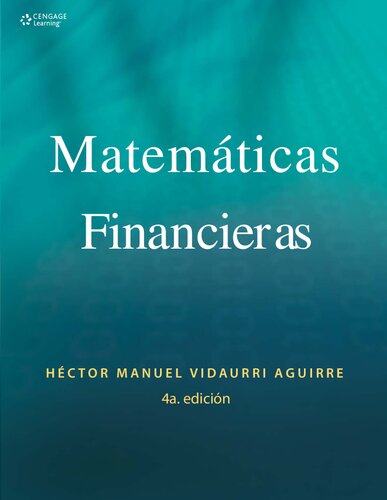 Matemáticas Financieras 4 Edición Hector M. Vidaurri PDF