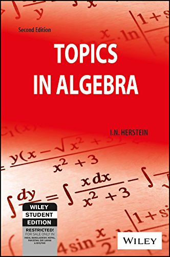 Topics In Algebra 2 Edición I. N. Herstein PDF