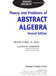 Abstract Algebra 2 Edición Frank Ayres - PDF | Solucionario