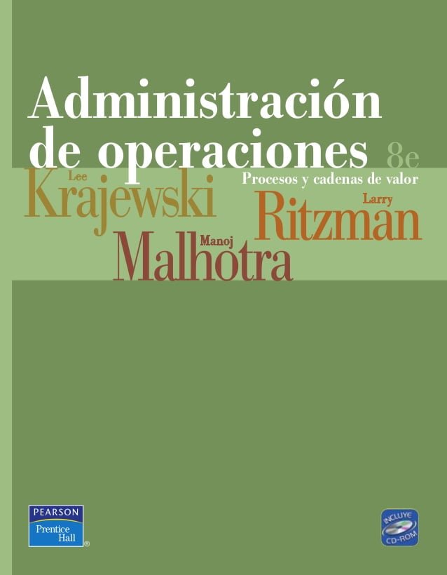 Administración de Operaciones 8 Edición Lee J. Krajewski PDF
