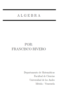 Álgebra 1 Edición Francisco Rivero - PDF | Solucionario