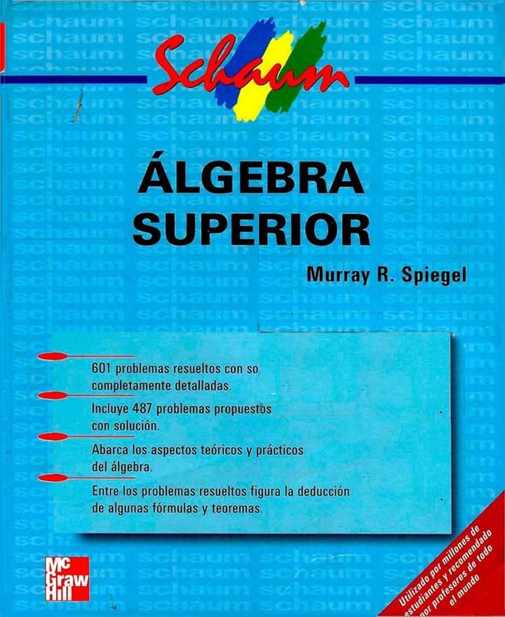 Álgebra Superior (Schaum) 1 Edición Murray R. Spiegel PDF