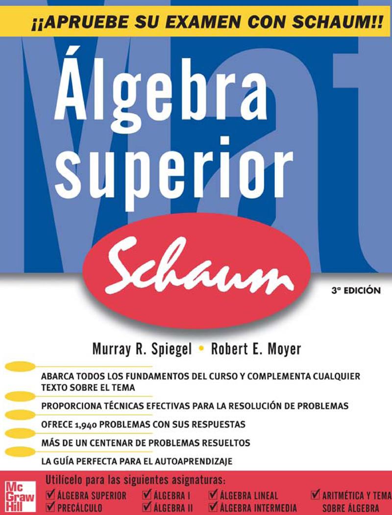 Álgebra Superior (Schaum) 3 Edición Murray R. Spiegel PDF