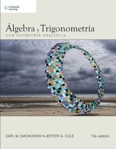 Álgebra y Trigonometría con Geometría Analítica 13 Edición Earl W. Swokowski - PDF | Solucionario