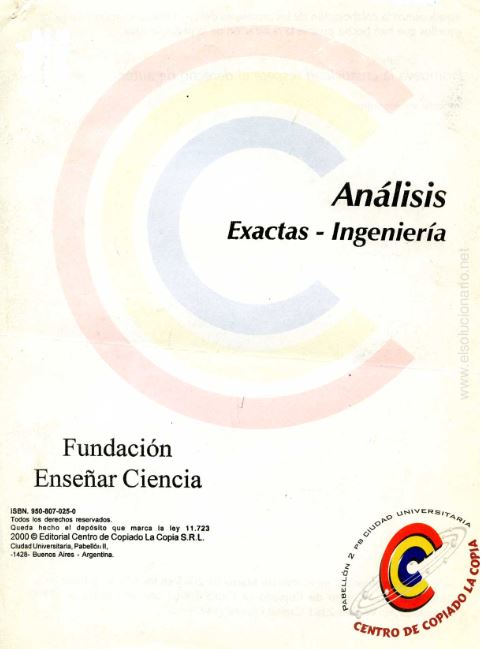 Análisis CBC 1 Edición Fundación Enseñar Ciencia PDF