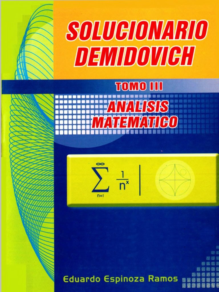 Análisis Matemático: Demidovich Tomo III 1 Edición Eduardo Espinoza Ramos PDF