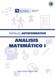 Análisis Matemático I 1 Edición Saúl O. Matías - PDF | Solucionario