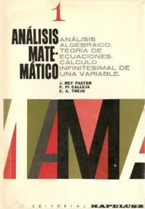 Análisis Matemático, Vol. 1 1 Edición Julio Rey Pastor - PDF | Solucionario