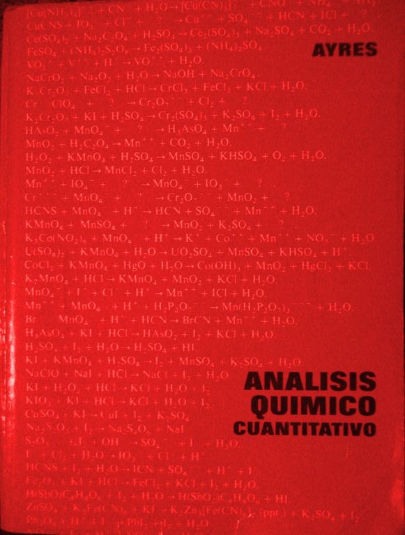 Análisis Químico Cuantitativo 2 Edición Gilbert H. Ayres PDF