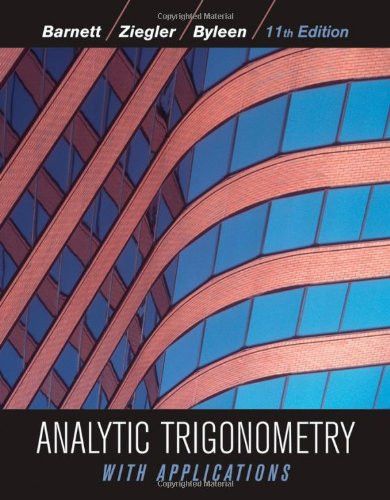 Trigonometría Analítica con Aplicaciones 11 Edición Raymond Barnett PDF