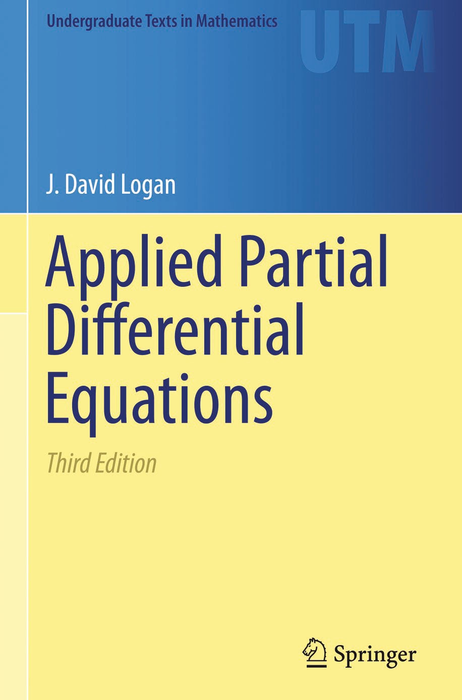 Applied Partial Differential Equations 3 Edición J. David Logan PDF