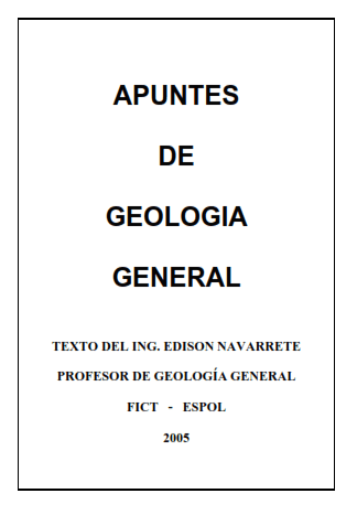 Apuntes de Geología General 1 Edición Edison Navarrete PDF