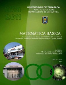 Apuntes de Matemática Básica (UTA)  M. Milagro Caro - PDF | Solucionario