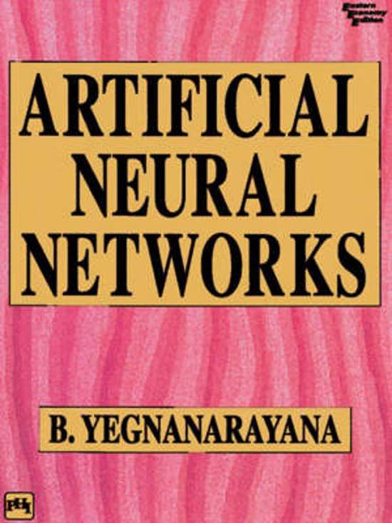 Redes Neuronales Artificiales 1 Edición B. Yegnanarayana PDF