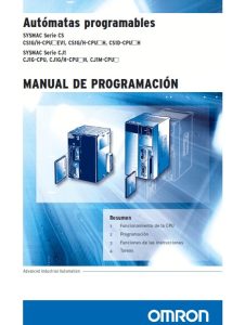 Autómatas Programables: Manual de Programación 1 Edición Omron - PDF | Solucionario