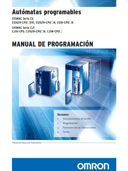 Autómatas Programables: Manual de Programación 1 Edición Omron PDF