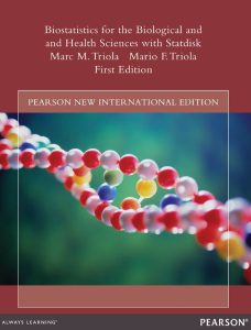 Biostatistics for the Biological and Health Sciences with Statdisk 1 Edición Mario F. Triola - PDF | Solucionario
