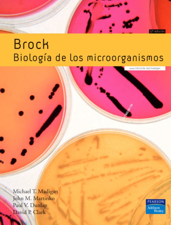 Brock Biología de los Microorganismos 12 Edición Michael T. Madigan PDF