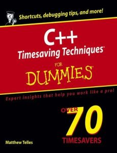 C++ Timesaving Techniques for Dummies 1 Edición Matthew Telles - PDF | Solucionario