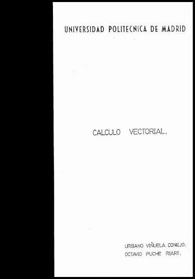 Cálculo Vectorial 1 Edición Urbano Viñuela PDF