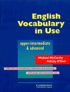 Cambridge English Vocabulary in Use 9 Edición Michael McCarthy - PDF | Solucionario