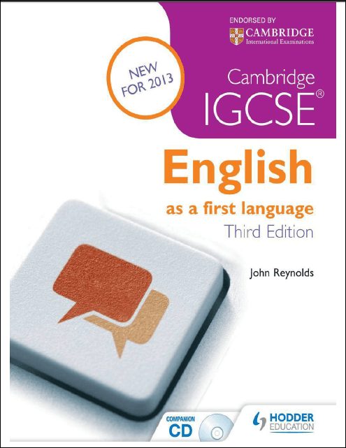 Cambridge IGCSE® English as a First Language 3 Edición John Rynolds PDF