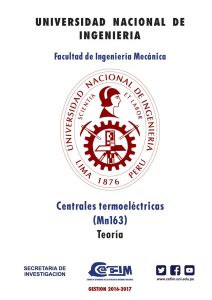 Centrales Termoeléctricas: Teoría y Problemas  Universidad Nacional de Ingeniería - PDF | Solucionario