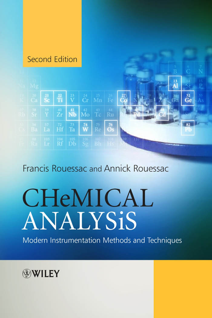 Chemical Analysis: Modern Instrumentation Methods and Techniques 2 Edición Francis Rouessac PDF