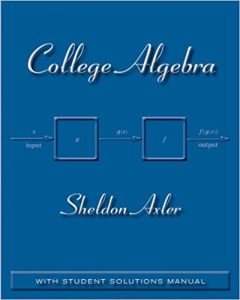 College Algebra 1 Edición Sheldon Axler - PDF | Solucionario