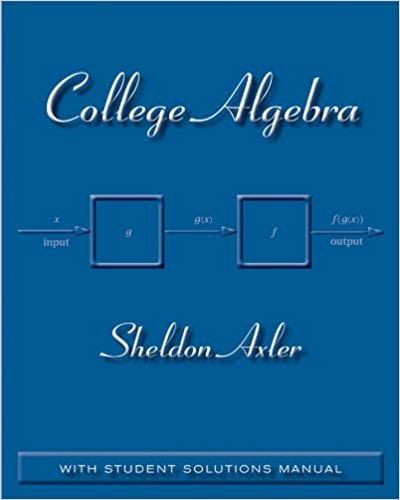 College Algebra 1 Edición Sheldon Axler PDF