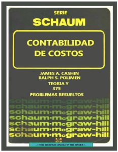 Contabilidad de Costos (Schaum) 1 Edición Ralph Polimeni - PDF | Solucionario