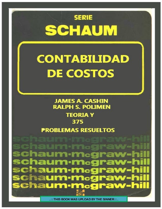 Contabilidad de Costos (Schaum) 1 Edición Ralph Polimeni PDF