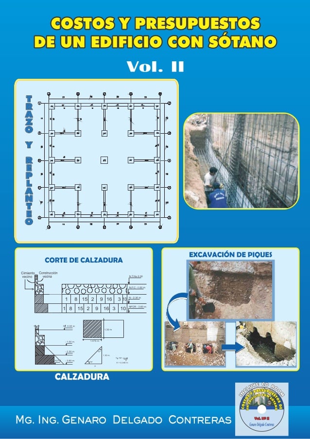 Costos y Presupuestos de un Edificio con Sótano. Vol. 2 3 Edición Genaro Delgado Contreras PDF