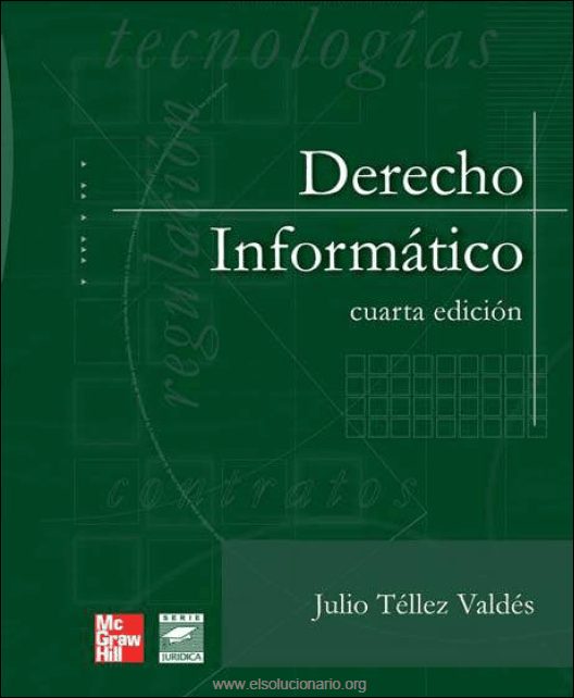 Derecho Informático 4 Edición Julio Téllez Valdés PDF