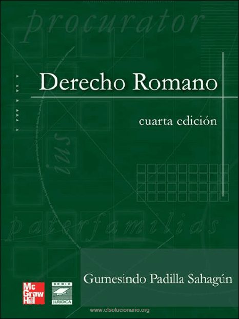 Derecho Romano 4 Edición Gumesindo P. Sahagún PDF