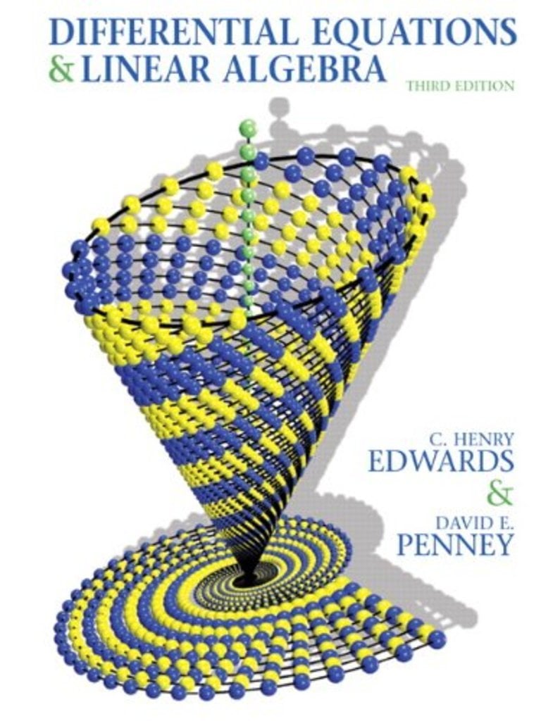 Differential Equations and Linear Algebra 3 Edición Edwards & Penney PDF