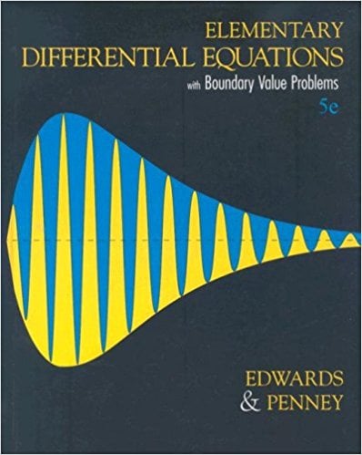 Ecuaciones Diferenciales Elementales y Problemas con Condiciones en la Frontera 5 Edición Edwards & Penney PDF