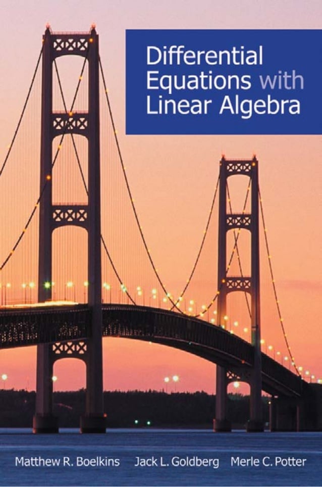 Differential Equations with Linear Algebra 1 Edición Matthew R. Boelkins PDF