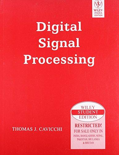 Procesamiento de Señales Digitales 1 Edición Thomas J. Cavicchi PDF