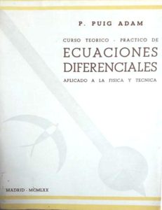 Ecuaciones Diferenciales 15 Edición P. Puig Adam - PDF | Solucionario