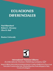 Ecuaciones Diferenciales 1 Edición Paul Blanchard - PDF | Solucionario