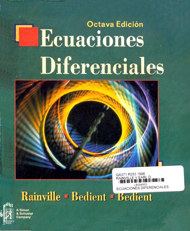 Ecuaciones Diferenciales 8 Edición Rainville & Bedient PDF