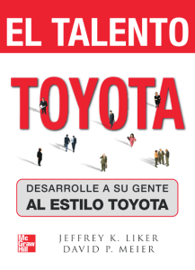 El Talento TOYOTA 1 Edición David Meier - PDF | Solucionario