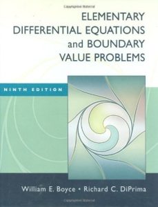 Elementary Differential Equations and Boundary Value Problems 9 Edición William E. Boyce - PDF | Solucionario