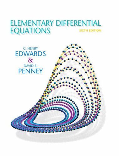 Elementary Differential Equations 6 Edición Edwards & Penney PDF