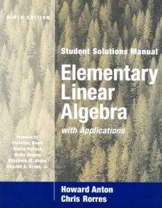 Álgebra Lineal Elemental con Aplicaciones 9 Edición Howard Anton - PDF | Solucionario