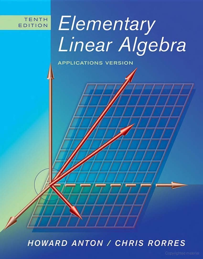 Elementary Linear Algebra 10 Edición Howard Anton PDF