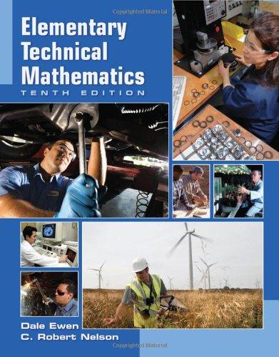 Elementary Technical Mathematics 10 Edición C. Robert Nelson PDF